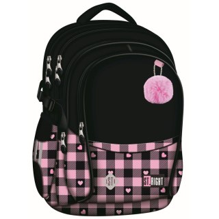 Plecak PINK CHECKERED 4-KOMORY St.Right (BP-01)