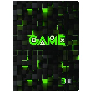 Teczka kartonowa na gumkę ST.RIGHT Green Game A4 mix Unipap