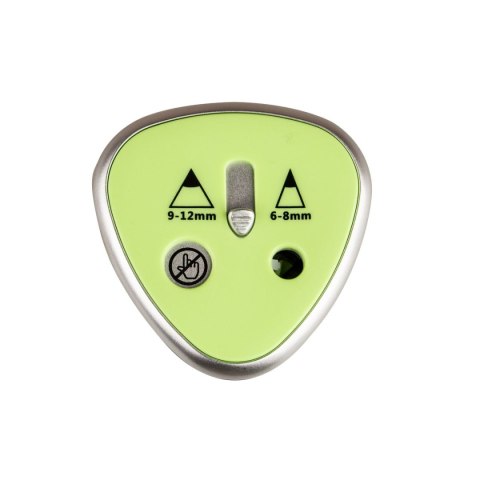 Temperówka elektryczna na2 grubości biała wykończenia jzielony zielony Strigo (SSC347)