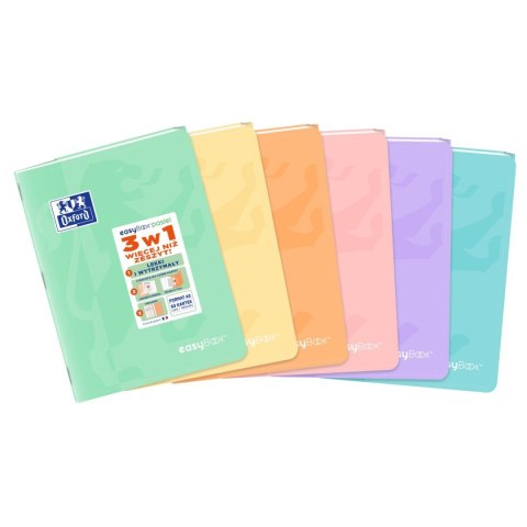 Zeszyt A5 EASYBOOK PASTEL 60k. 90g linia Oxford (400161236)