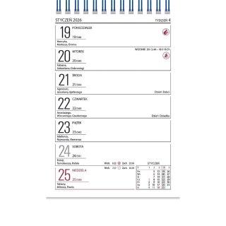 Kalendarz biurkowy Zodiak stojący 118mm x 193mm Wydawnictwo Telegraph