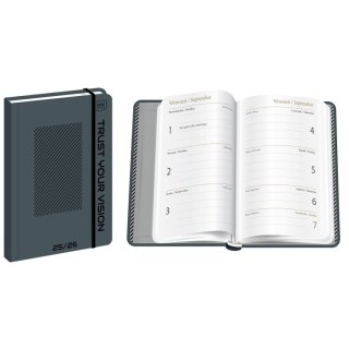Kalendarz książkowy (terminarz) VISION 192 stron A6 Interdruk (SZKOLNY)