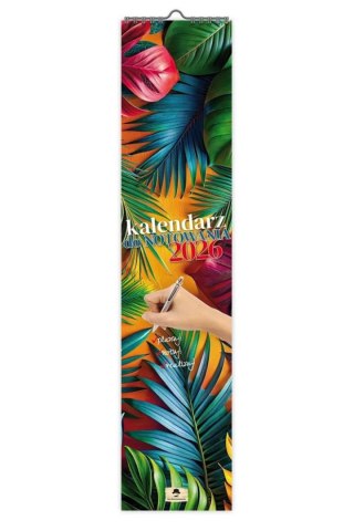 Kalendarz ścienny PASKOWY WĄSKI DO NOTOWANIA 106mm x 470mm Pan Kalendarzyk (KPW V.1)