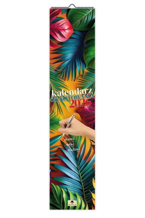 Kalendarz ścienny PASKOWY WĄSKI DO NOTOWANIA 106mm x 470mm Pan Kalendarzyk (KPW V.1)