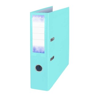 Segregator dźwigniowy A4/75 pastelowy różowy 5905658854614 PETITTE OFFICE A4 75mm zielony jasny Strigo (PO54614)