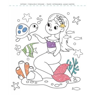 Książka dla dzieci Brokatowa kolorowanka. Bajkowy świat Aksjomat