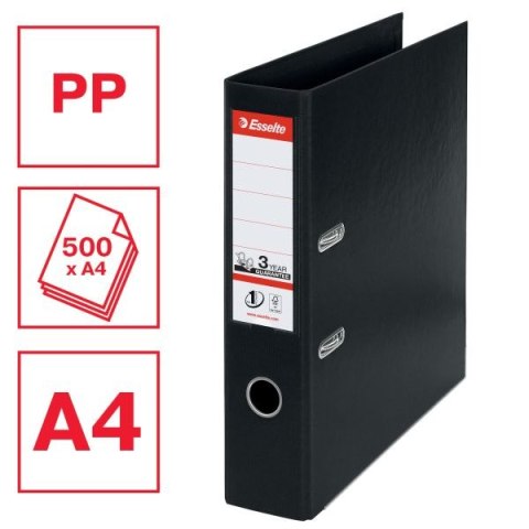 Segregator dźwigniowy No.1 Power A4 75mm czarny Esselte (811370)