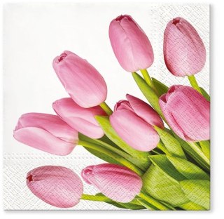 Serwetki Lovely Tulips mix bibuła [mm:] 330x330 Paw (TL703600)