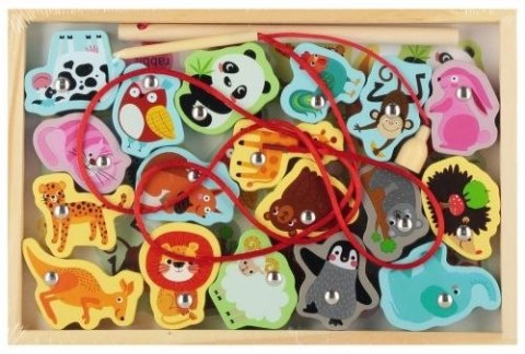 Układanka drewniana magnetyczna ZOO Mega Creative (567358)