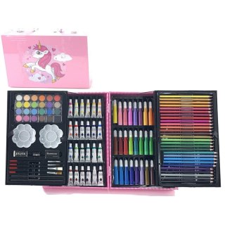 Zestaw kreatywny dla dzieci Duży Zestaw Artystyczny w Walizce 145 Elementów Jednorożec Lean (12849)