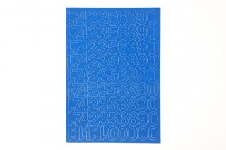 Cyfry samoprzylepne 25 mm niebieskie Farro