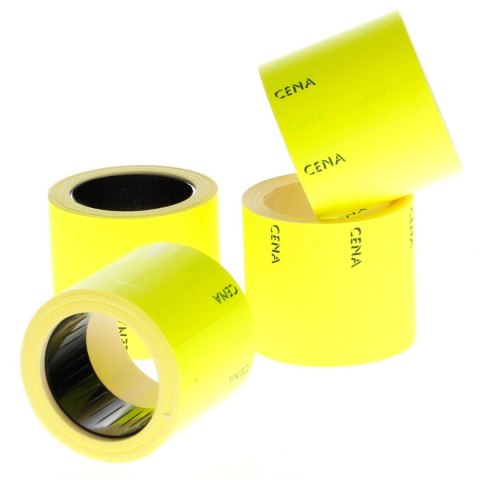 Etykieta do oznaczania cenowa typ B żółta [mm:] 27x50 Poligraf