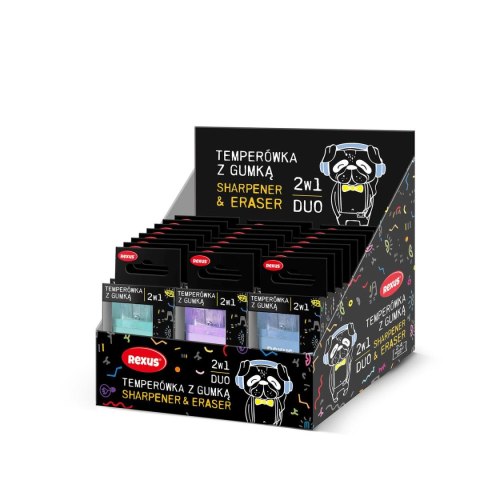 Gumka do mazania +temperówka Rexus (6202)