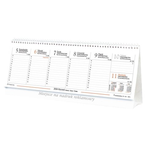Kalendarz biurkowy biurkowy 295mm x 130mm Lucrum (BF01)