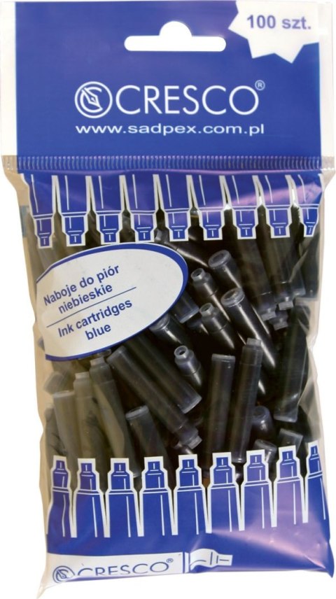 Naboje krótkie 100 szt - woreczek niebieskie Cresco (080020)