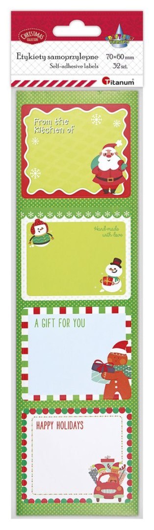 Naklejka (nalepka) Craft-Fun Series etykiety prezentowe Titanum (24ESD012-4)