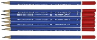 Ołówek w kartonowym pudełku B Flamingo Line