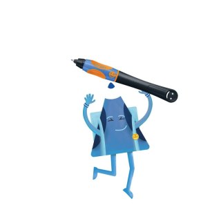 Pióro kulkowe na naboje Griffix Neon Black L 821018 wkład niebieski Pelikan (300009717)