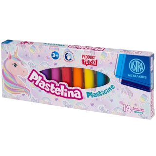 Plastelina 12 kol. jednorożec mix Astra (303221007)