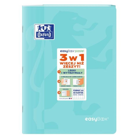Zeszyt A4 EASYBOOK PASTEL 60k. 90g krata Oxford (400161237)