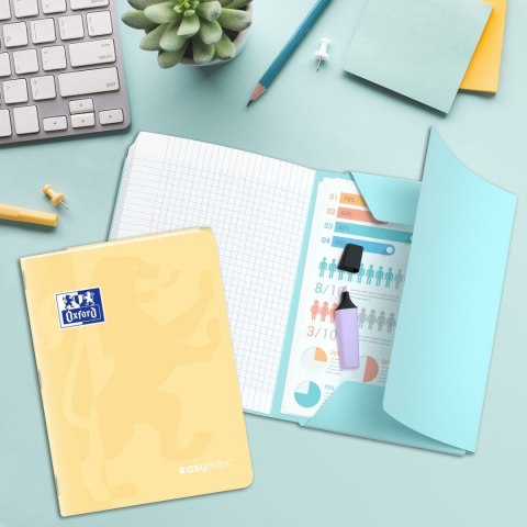 Zeszyt A4 EASYBOOK PASTEL 60k. 90g krata Oxford (400161237)