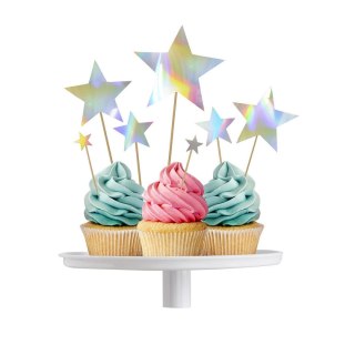 Dekoracja na tort Topper - opalizujące Gwiazdki Arpex (K9045)