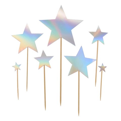 Dekoracja na tort Topper - opalizujące Gwiazdki Arpex (K9045)
