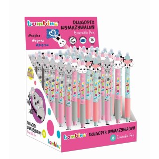 Długopis Bambino Premium wymazywalny dziewczyny 36 szt displ wkład niebieski Bambino (5903235657719)