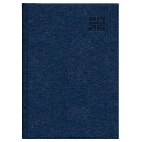 Kalendarz książkowy (terminarz) GRANATOWY aluminium DZIENNY B5 (237 B5DB)