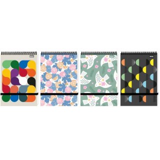 Kołozeszyt (kołonotatnik) A6 Vibe Flow 96k. krata (nd) (5290)