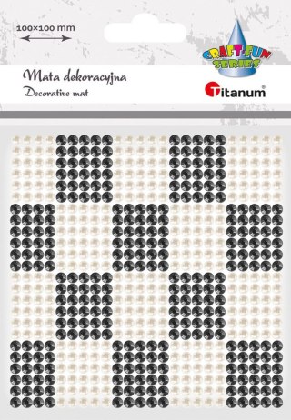 Kryształki Craft-Fun Series mata biało-czarny Titanum (24MH03137)