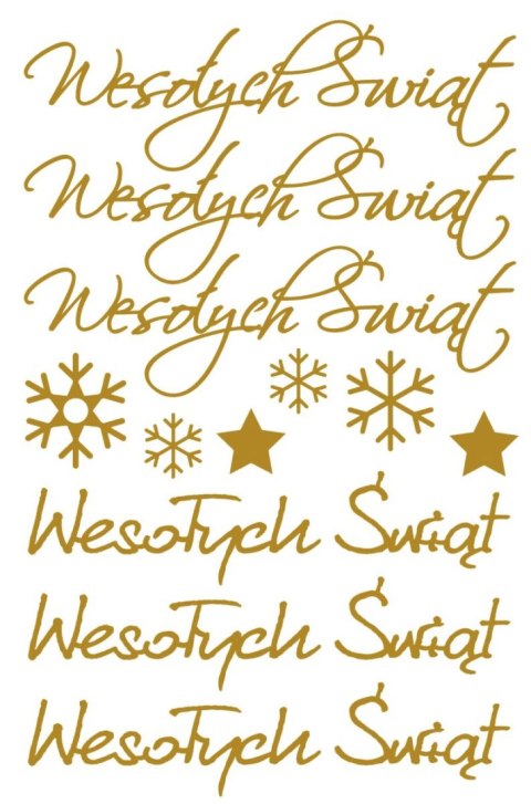 Naklejka (nalepka) Craft-Fun Series Naklejki Wesołych Świąt Titanum (24XQ0524-3)