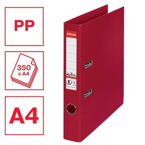 Segregator dźwigniowy No.1 Power A4 50mm bordowy Esselte (811520)