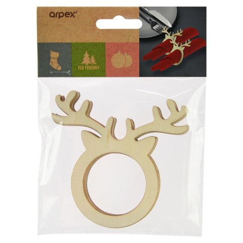 Serwetnik obrączki na serwetki reniferki 4 szt. Arpex (BN1529)