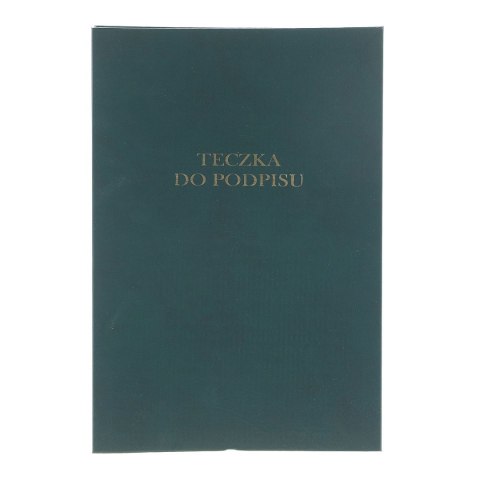 Teczka do podpisu A4 zielony 8k. tektura pokryta folią Barbara (1822202)