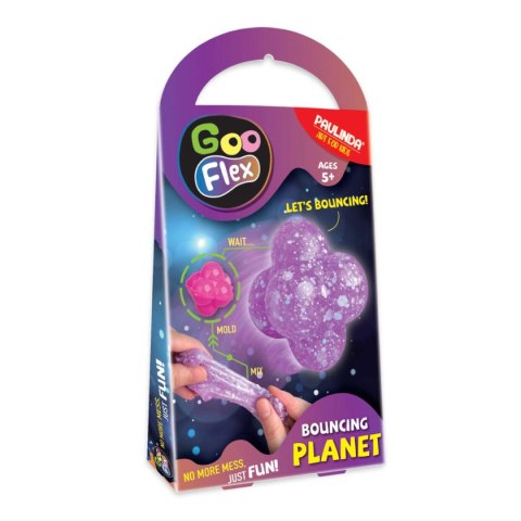 Zestaw kreatywny GOO Flex Stwórz piłeczke kauczukową fiolet 69330518960968 Strigo (232000-1)