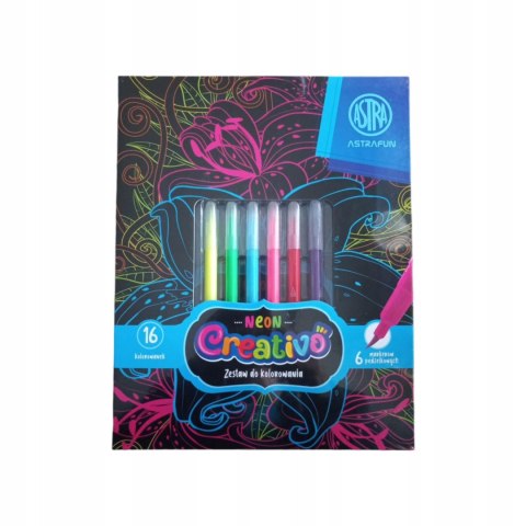 Zestaw plastyczny do kolorowania Flowers Astra Fun (601024002)