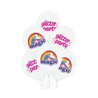 Balon gumowy D11 Magic Unicorn białe 300mm 12cal Godan (BRN_5000761)