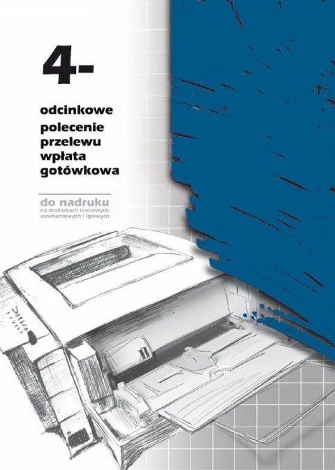 Druk offsetowy A4 Polecenie przelewu/wpłata gotówkowa 4-odc 100k. Michalczyk i Prokop (F-112-2)
