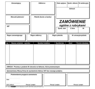 Druk samokopiujący 2/3 A4 Zamówienie 100k. Stolgraf (M7)