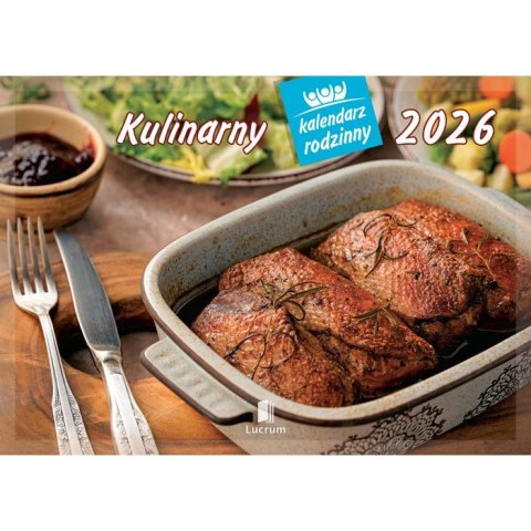 Kalendarz ścienny Kulinarny rodzinny 2026 280mm x 200mm Lucrum (WL01)