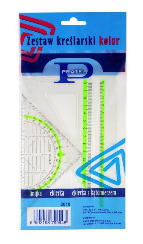 Komplet geometryczny color Pratel (2010PR)