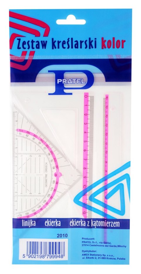 Komplet geometryczny color Pratel (2010PR)