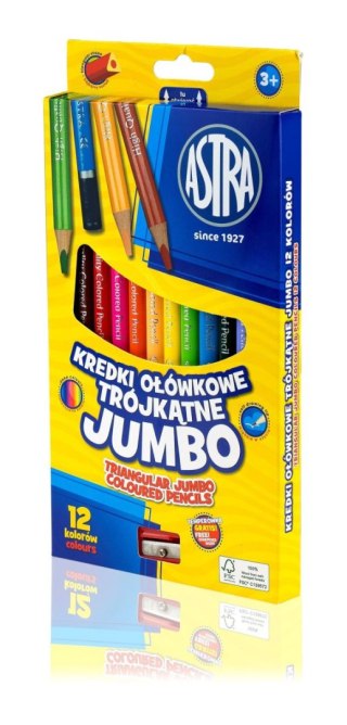 Kredki ołówkowe Jumbo 12 kol. Astra (312110007)