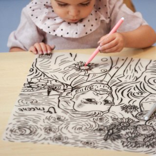 Podkład na biurko FUNNY MAT TRANSPARENT Wincent Van Gog sfu1253 polipropylen PP [mm:] 300x400 Strigo (8681379312530)