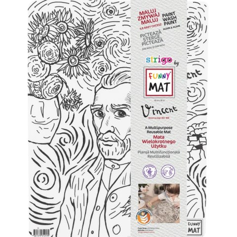 Podkład na biurko FUNNY MAT TRANSPARENT Wincent Van Gog sfu1253 polipropylen PP [mm:] 300x400 Strigo (8681379312530)