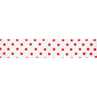 Taśma ozdobna Craft-Fun Series tekstylna samoprzylepna w kropki 15x4 [mm x m] biała Titanum