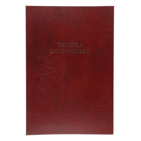 Teczka do podpisu A4 bordowy 20k. tektura pokryta folią Barbara (1822223)