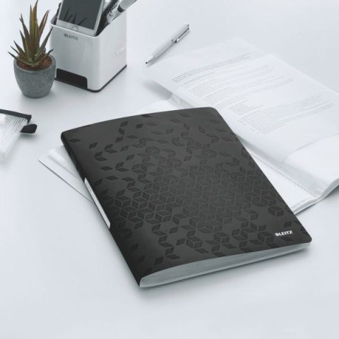 Teczka ofertowa Wow A4 kolor: CZARNY 20 kieszeni Leitz (46310095)