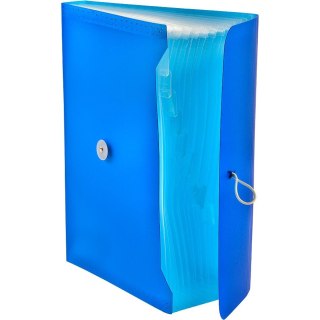 Teczka z przegródkami harmonijkowa A4 kolor: niebieski 13 przegródek Tetis (BT622-N)